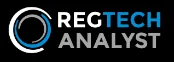 Logo with the text REGTECH ANALYST, where REG is white, TECH is blue, and ANALYST is gray.