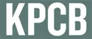 White capital letters KPCB on a muted teal rectangular background.