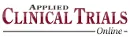 Logo with the text Applied Clinical Trials Online in serif font, with Applied in smaller size above Clinical Trials and Online in italic below on the right.