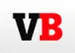 Logo with the letters V and B; V in black and B in red on a white background.