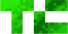 Logo with stylized lowercase letters 't' and 'c' in green pixelated squares.