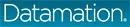 The Datamation logo in white text on a blue background.