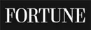 FORTUNE magazine logo with white capital letters on a black background.