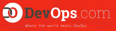 DevOps.com logo with a red background and the tagline 'Where the world meets DevOps' beneath the name.
