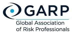 GARP logo with a stylized eye symbol and text 'Global Association of Risk Professionals'.