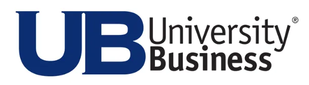 Logo with large blue letters UB and text University Business to the right.
