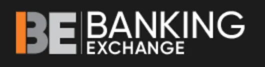 Logo with letters 'BE' in gray and orange followed by text 'BANKING EXCHANGE' on black background.