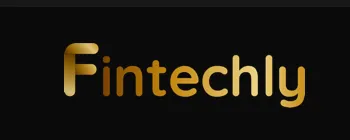 The word 'Fintechly' displayed in a gold gradient color on a black background.