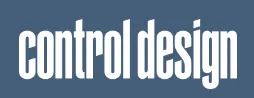 Control Design logo with white lowercase text on a blue background.