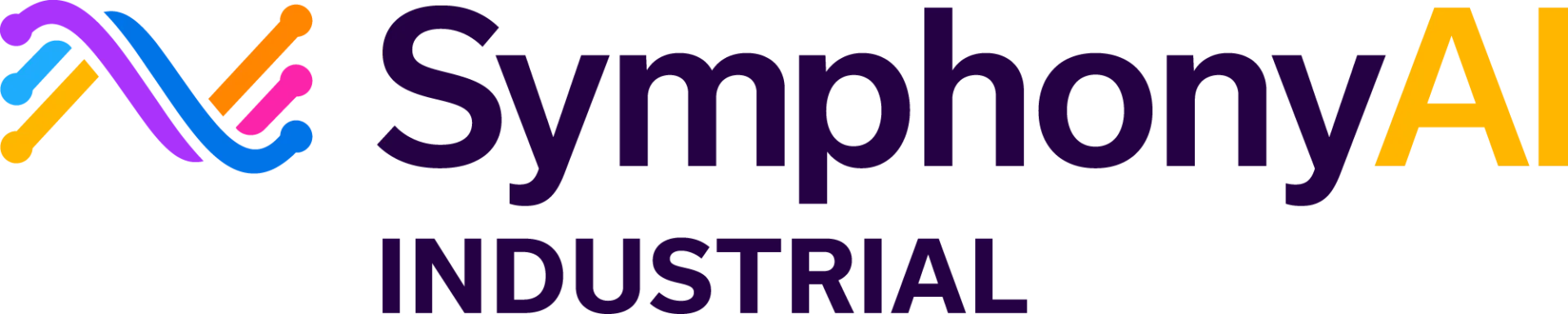 SAI Industrial logo featuring colorful overlapping shapes in purple, blue, orange, pink, cyan, and yellow alongside the text 'SAI Industrial' in bold purple font.