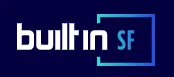 Blue and white logo with the words 'built in SF' enclosed partially by square brackets.