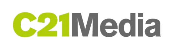 C21Media logo with 'C21' in lime green and 'Media' in dark gray, styled in bold sans-serif font on a white background.
