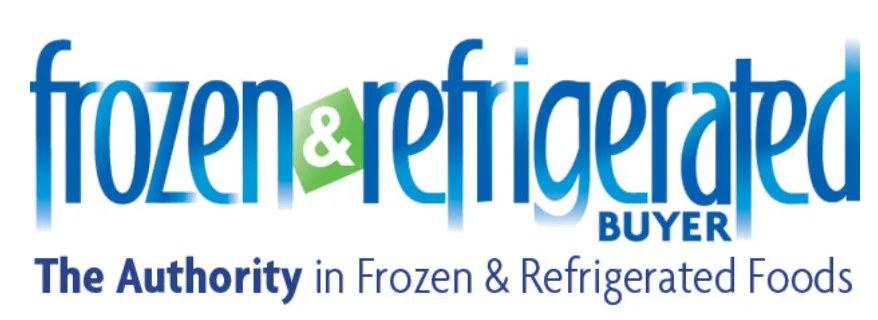 Logo reading 'frozen & refrigerated BUYER' in blue with a green box around the ampersand, and the tagline 'The Authority in Frozen & Refrigerated Foods' below.