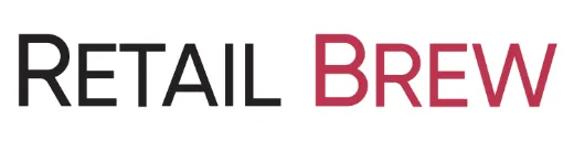 Retail Brew logo with the word RETAIL in black and BREW in dark red uppercase letters.