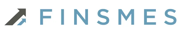 Finsmes company logo with stylized arrows pointing upward to the right, followed by the word Finsmes in blue capital letters.