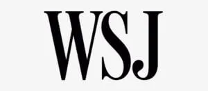 Black capital letters W, S, and J on a white background representing the WSJ logo.