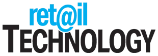 Logo with stylized blue text ret@il above bold black text TECHNOLOGY.