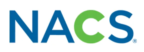 NACS logo with blue letters N, A, and S, and a green letter C.