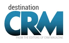 Logo text reading 'destination CRM' with 'FROM THE EDITORS OF CRM MAGAZINE' underneath.