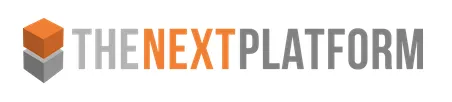 The Next Platform logo featuring an orange and gray cube icon to the left of the text 'THE NEXT PLATFORM' with 'NEXT' in orange and the rest in gray.