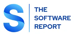 The Software Report logo with large blue letter S next to vertical blue line and text 'THE SOFTWARE REPORT'.
