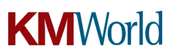 KMWorld logo with 'KM' in bold red and 'World' in blue serif font.
