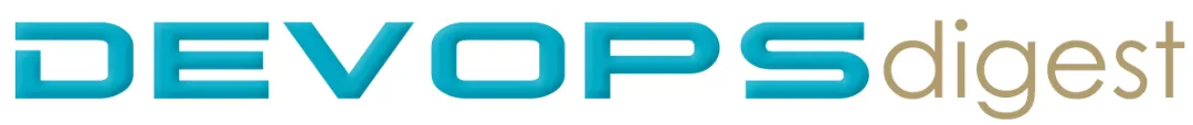 Logo with the word 'DEVOPS' in bold blue capital letters followed by 'digest' in lowercase gold letters.