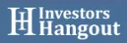 Investors Hangout logo with a large capital H and the words Investors Hangout in white on a blue background.