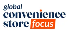 Logo with text: global convenience store focus, where the letter 'i' in convenience is highlighted in orange and the word focus is in white text on an orange background.