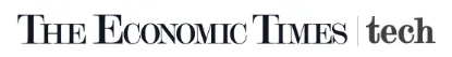 Logo of The Economic Times tech section with text in serif font and a vertical dividing line.