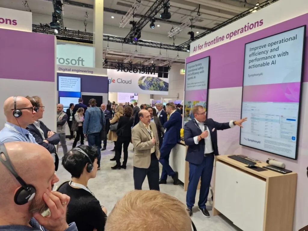 Mike Peterson at Hannover Messe