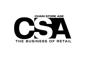 Logo with large bold letters 'CSA' and smaller text above reading 'CHAIN STORE AGE' and below reading 'THE BUSINESS OF RETAIL'.