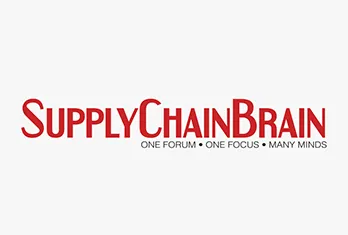 SupplyChainBrain logo with the tagline One Forum, One Focus, Many Minds in black text below the red company name.