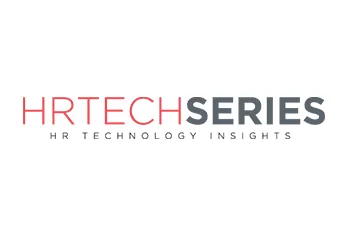 Text logo reading 'HRTECH SERIES' with 'HRTECH' in red and 'SERIES' in gray, followed by smaller text 'HR TECHNOLOGY INSIGHTS' in gray.