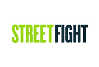 Text logo with the word 'STREET' in green and 'FIGHT' in black on a white background.