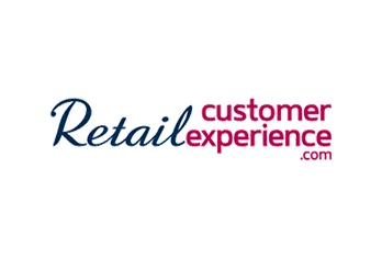 Retail customer experience.com text logo with 'Retail' in blue script and 'customer experience.com' in red sans-serif font.