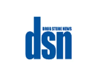 Blue lowercase letters dsn with small text 'Drug Store News' above the s on a white background.
