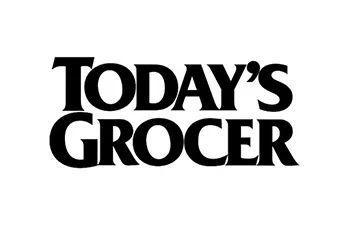 The words TODAY'S GROCER in bold black uppercase letters on a white background.