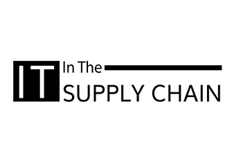 'IT In The Supply Chain' text logo with 'IT' in bold white letters inside a black square, followed by 'In The' and a horizontal black line, then 'SUPPLY CHAIN' in uppercase black letters.