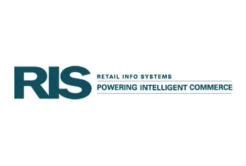 Logo of RLS with text RETAIL INFO SYSTEMS and slogan POWERING INTELLIGENT COMMERCE.