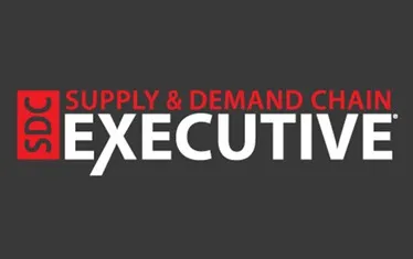 SDC Supply & Demand Chain Executive logo with white and red text on a dark gray background.