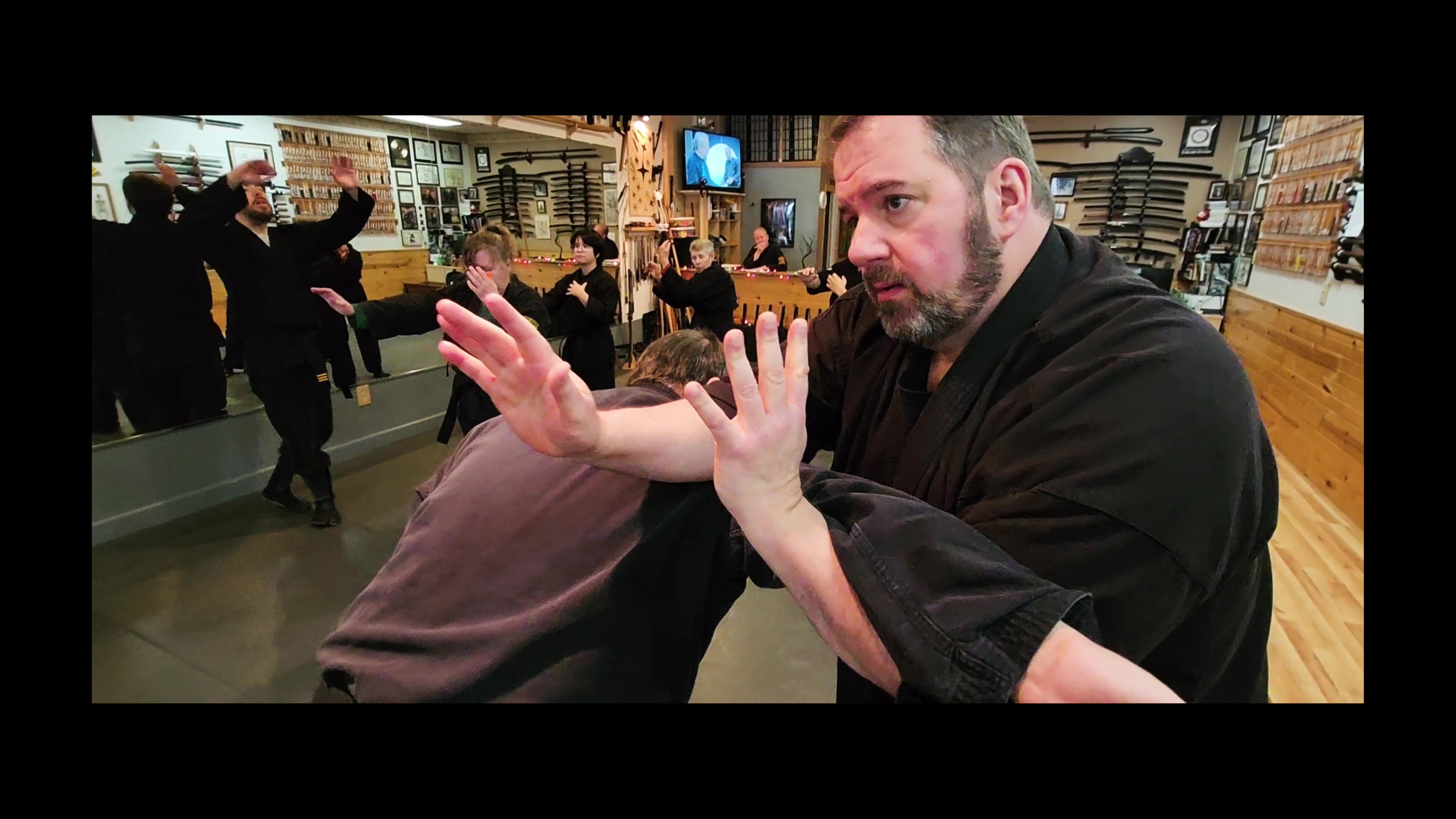 Training video still from The Dojo Martial Arts