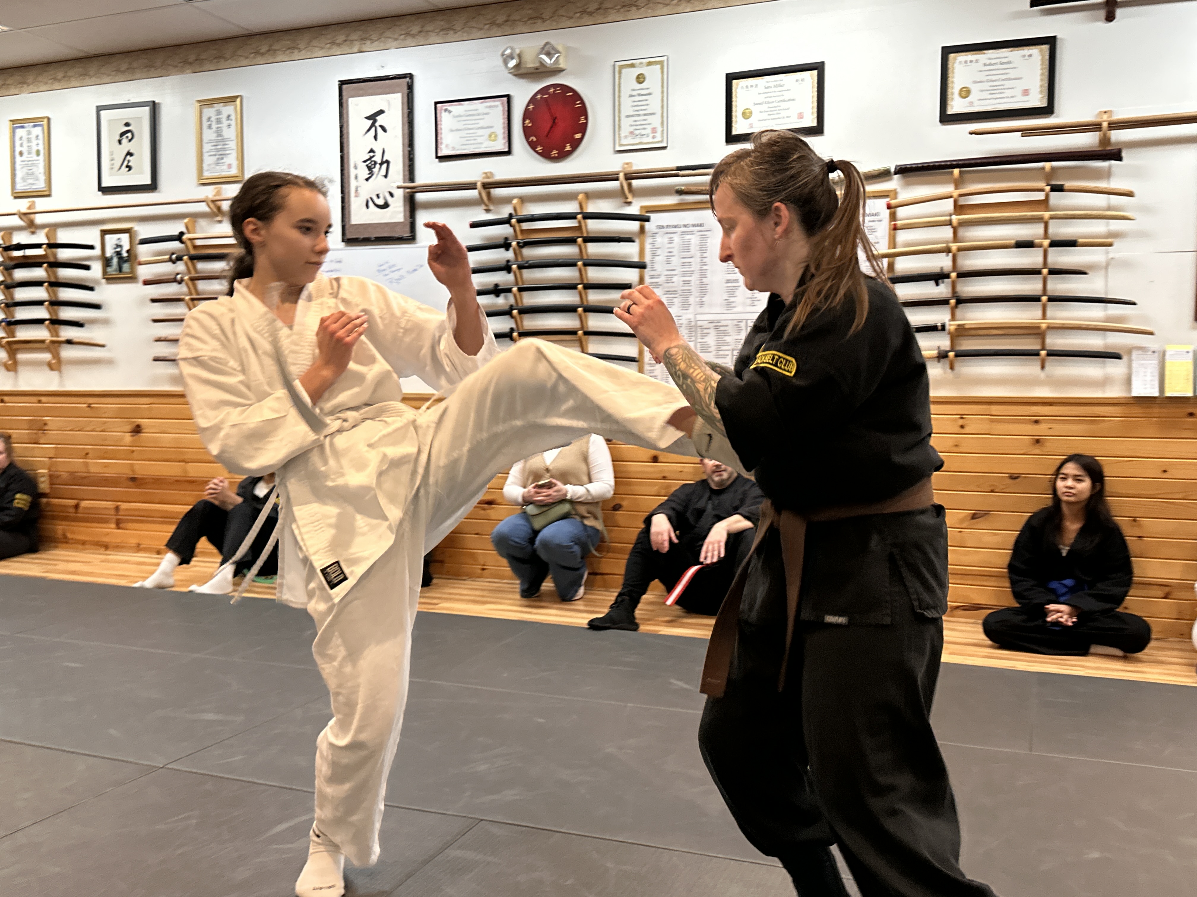 Student practicing technique at The Dojo Martial Arts