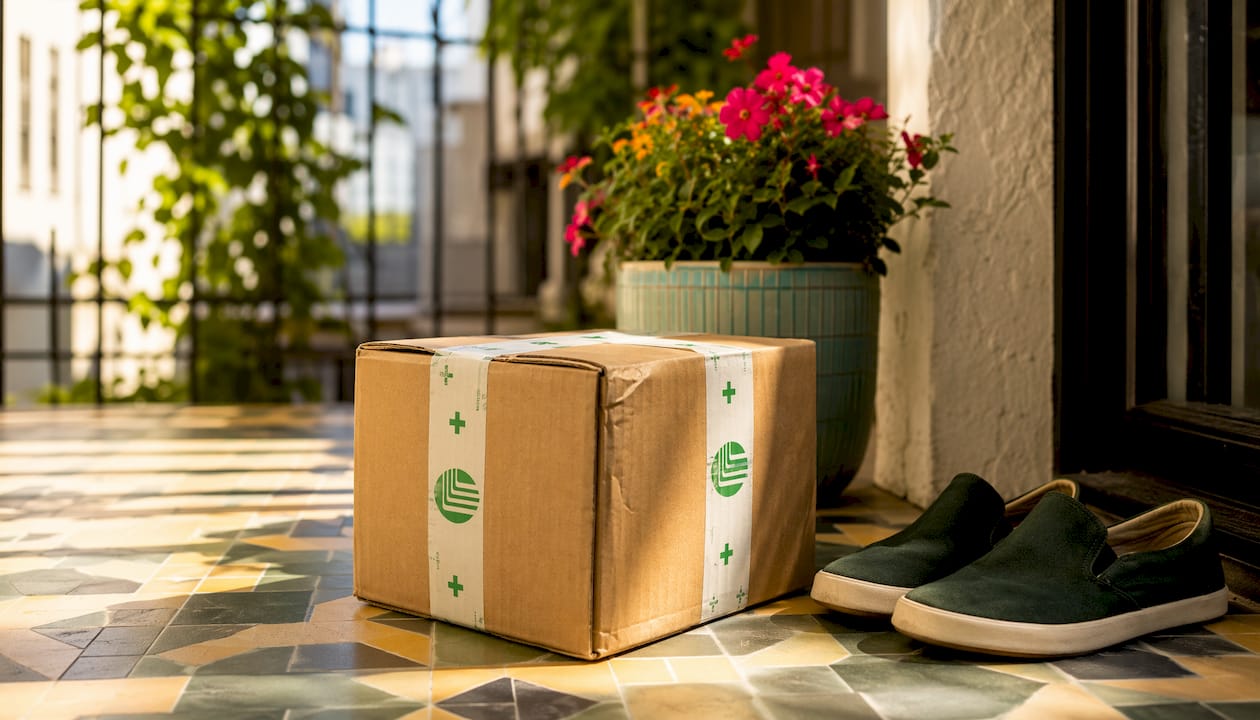 Delivery box for weight loss medication on doorstep