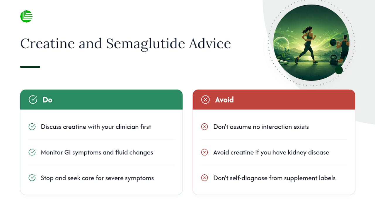 Does Creatine Interact With Semaglutide? — overview diagram