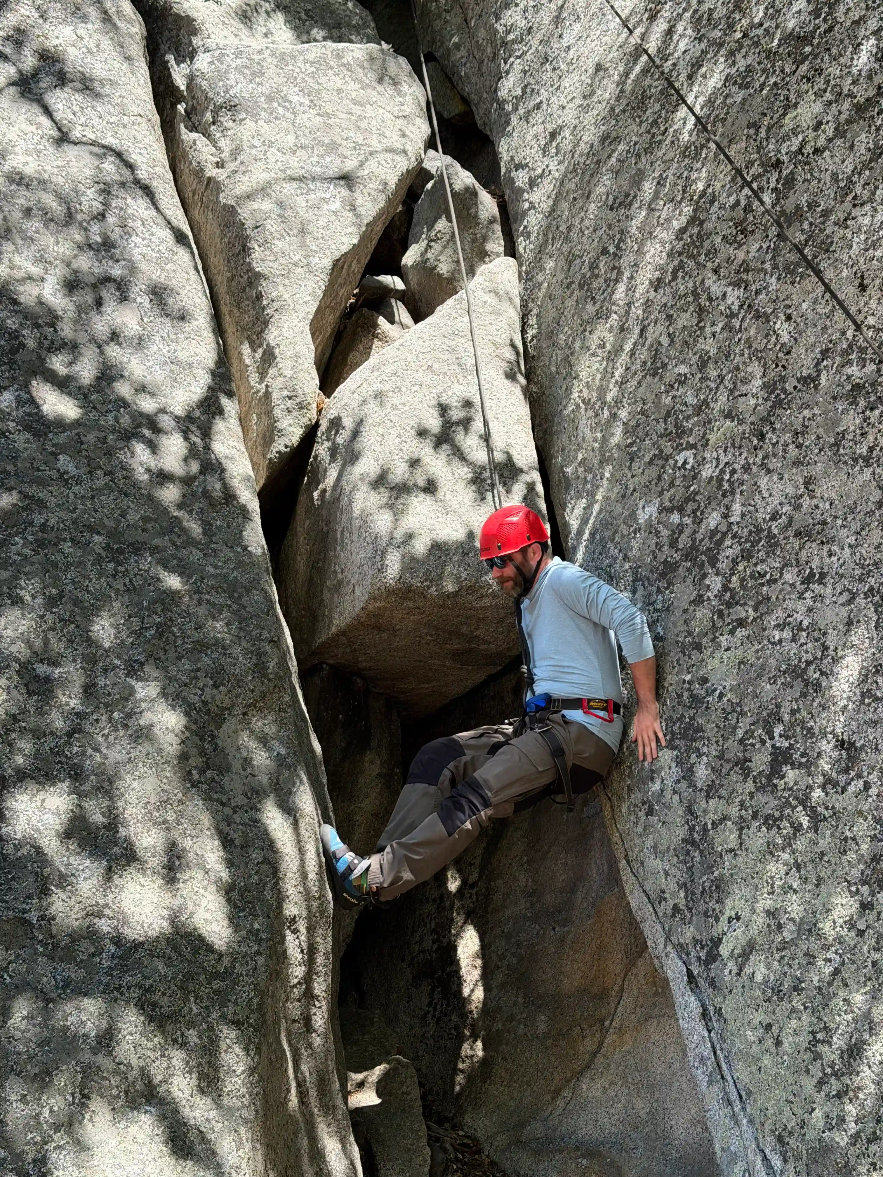 Tibor Korosz climbing at Camp 4