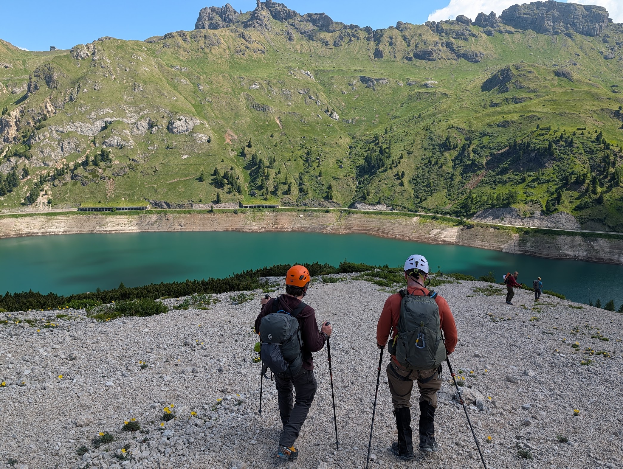 Descending from Marmolada