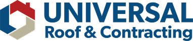 Universal Roof & Contracting company logo with stylized roof icon.