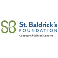 St. Baldrick’s Foundation logo with the tagline 'Conquer Childhood Cancers'.