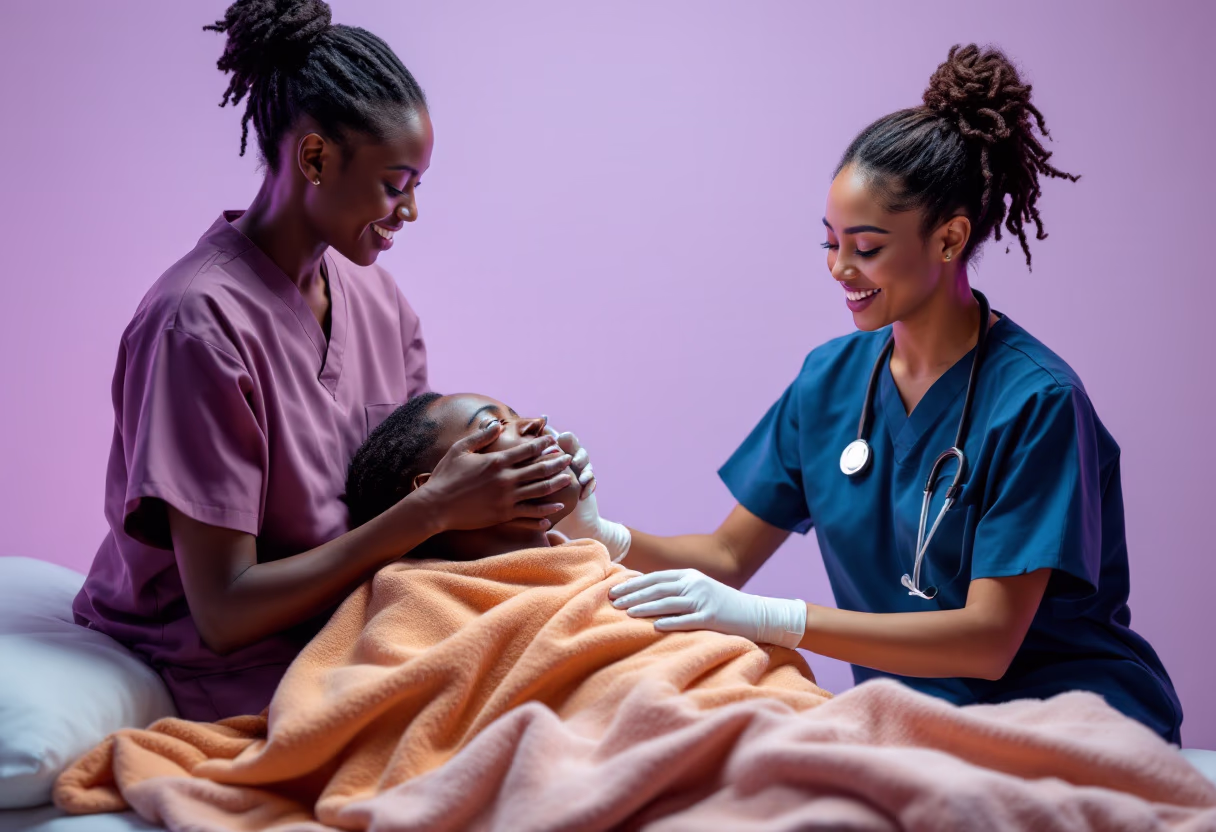 image of medical aid being provided